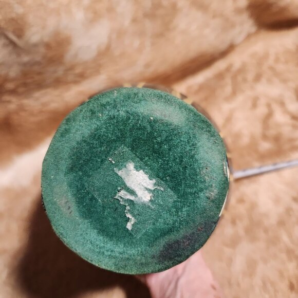 Mid Century Modern Textured Drip Glaze Ceramic Vase - Picture 6 of 6